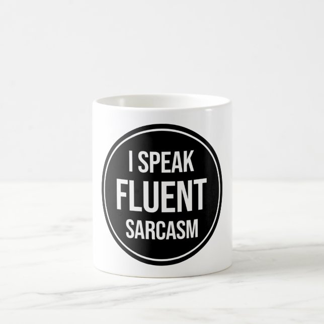 Jag talar Fluent Sarcasm Kaffemugg (Center)