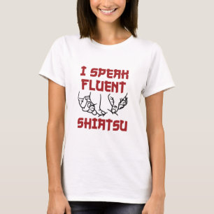 Jag talar Fluent Shiatsu Massage Therapist LMT T Shirt