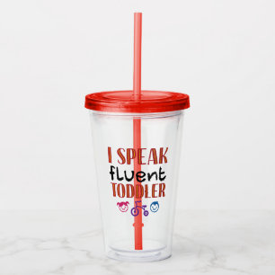 Jag talar Fluent Småbarn Daycare Lärare Take Away Mugg