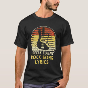 Jag talar Fluent Sten Sång Lyrics Music T Shirt