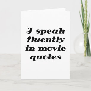 Jag talar Fluently i filmcitationstecken Kort