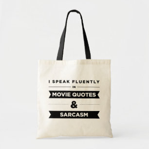 Jag talar Fluently i filmcitationstecken och Tygkasse