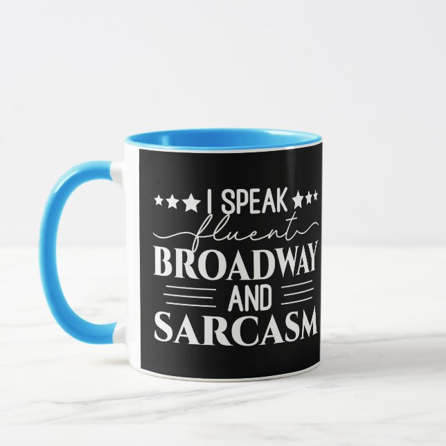 Jag talar flytande bredband och Sarcasm Funny Mugg (Vänster)