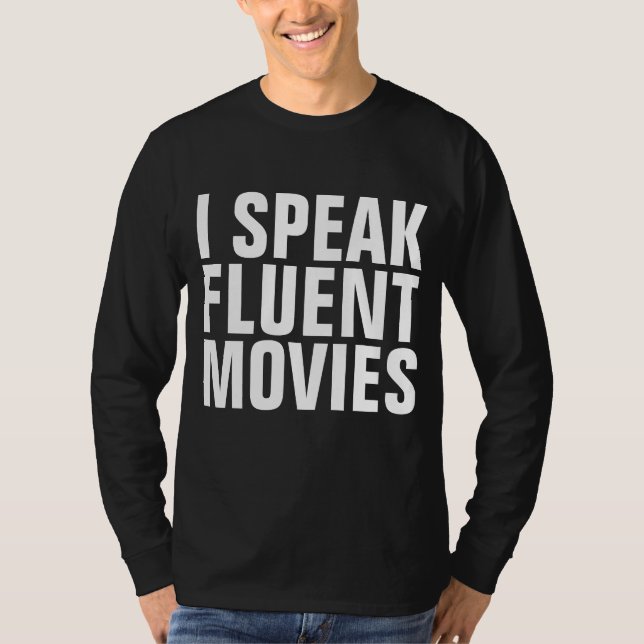 Jag talar flytande film T-shirts (Framsida)