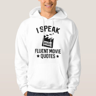 Jag talar flytande filmcitat hoodie