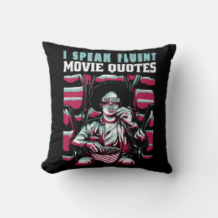 Jag talar flytande filmcitat kudde