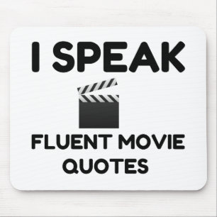 Jag talar flytande filmcitat musmatta