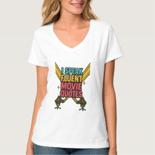 Jag talar flytande filmcitat Neon Hollywood Art T Shirt