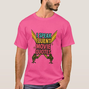 Jag talar flytande filmcitat Neon Hollywood Art T Shirt