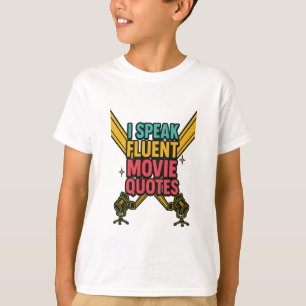 Jag talar flytande filmcitat Neon Hollywood Art T Shirt