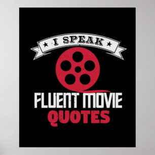 Jag talar flytande filmcitat poster