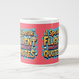Jag talar flytande filmcitat Retro-filmklipp Jumbo Mugg