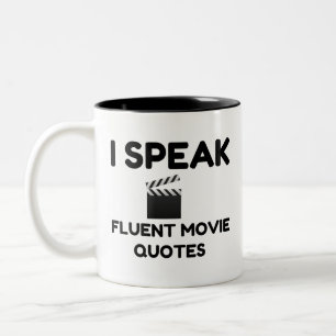 Jag talar flytande filmcitat Två-Tonad mugg