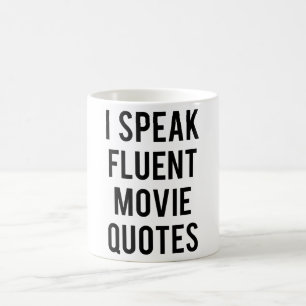 Jag talar flytande filmcitationstecken kaffemugg
