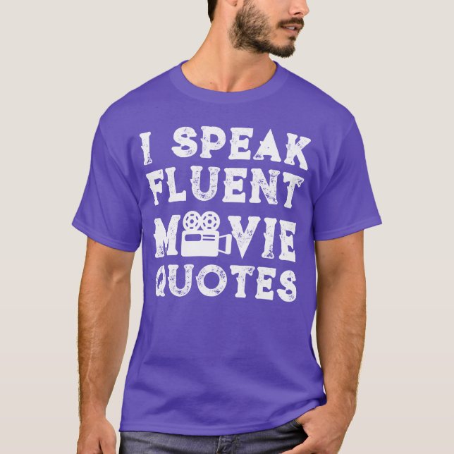 Jag talar flytande filmcitattecken vänner t shirt (Framsida)