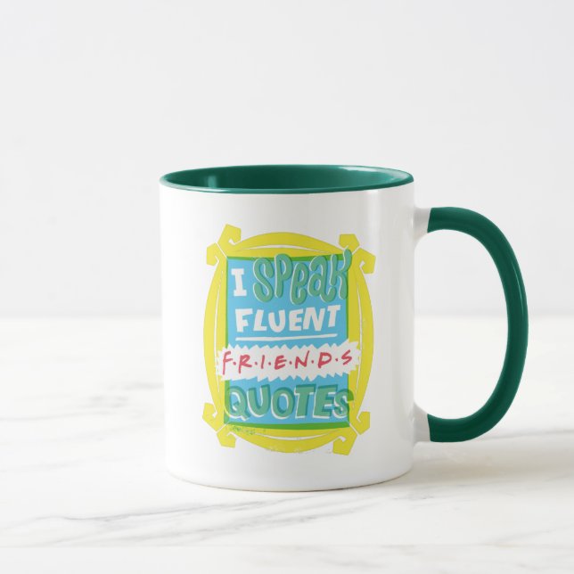 Jag Talar Flytande FRIENDS™ Citat - Peephole Mugg (Höger)