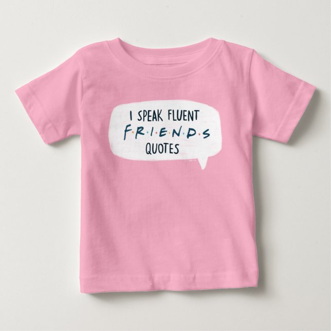 Jag talar flytande FRIENDS™ Citat T Shirt (Framsida)