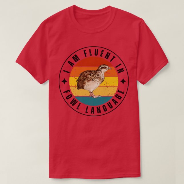 Jag talar flytande höns 22 t shirt (Design framsida)