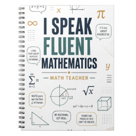 Jag Talar Flytande Matematik Rolig Matematiklärare Anteckningsbok