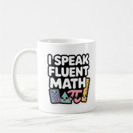 Jag Talar Flytande Matematik – Söt Kawaii Lärare Kaffemugg