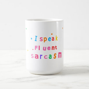 Jag Talar Flytande Sarcasm Kaffe Mugg
