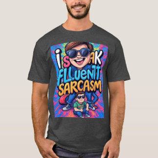 Jag talar flytande sarkasm familj t shirt