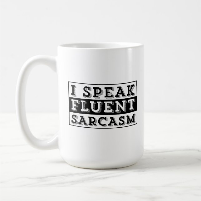 JAG Talar flytande SARKASM Kaffemugg (Vänster)