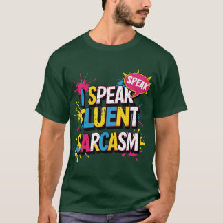 Jag talar flytande sarkasm vintage t shirt