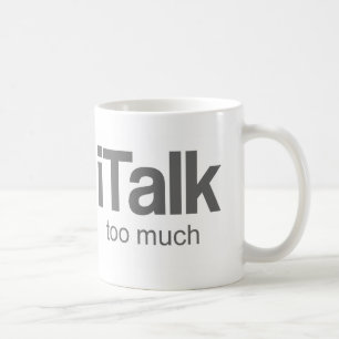 Jag talar för mycket - rolig design kaffemugg