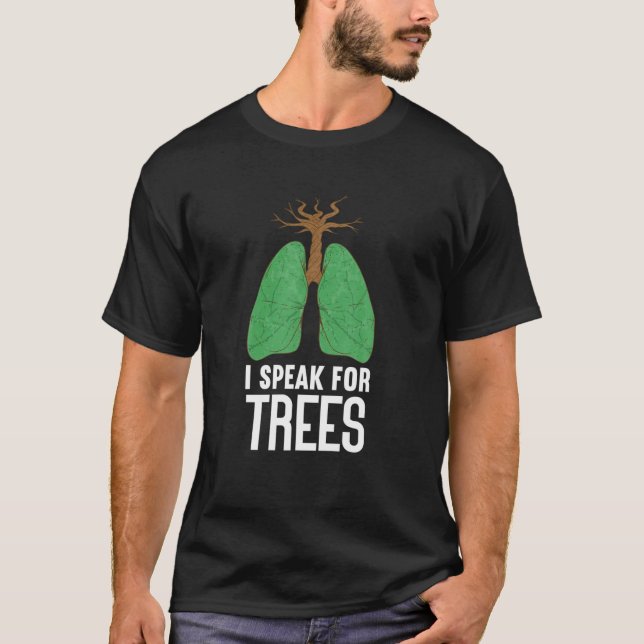 Jag talar för Träd | Klimatförändringen på planete T Shirt (Framsida)