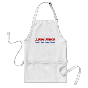 Jag talar Fransk Apron Förkläde