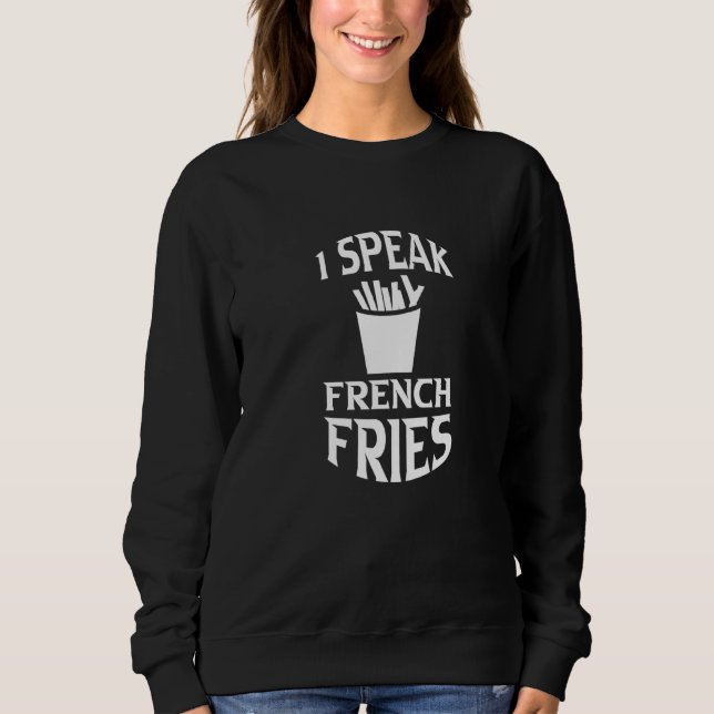 Jag talar Fransk Fries T Shirt (Framsida)