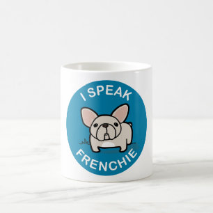 Jag talar Frenchie - blått Kaffemugg