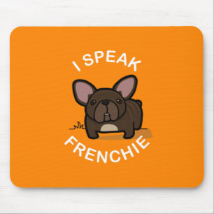 Jag talar Frenchie - orange Musmatta