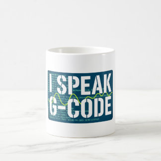 Jag talar G-Code CNC Machinist Programmer Rolig Kaffemugg