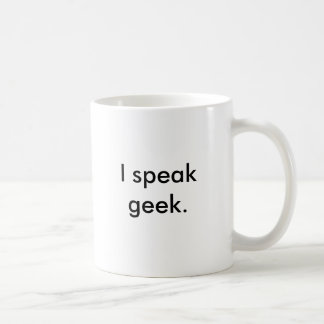 Jag talar geek.en kaffemugg