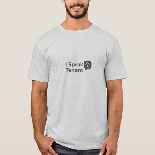 Jag talar hyresgäst premium t shirt (Framsida)