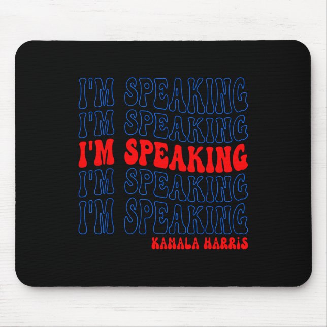 Jag talar i valet Kamala Harris 2024 Musmatta (Framsidan)