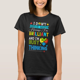 Jag Talar Inte Mycket Autismmedvetenhet Autistiska T Shirt