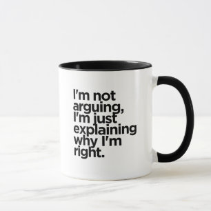 Jag talar inte om kaffe Mugg