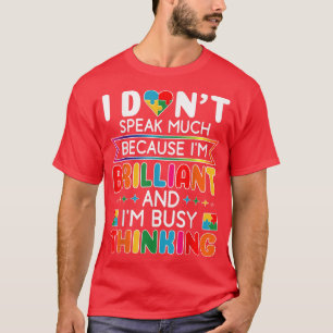 Jag talar inte så briljant Autism Autistic Boys G T Shirt