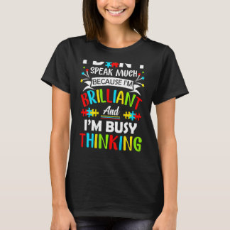 Jag talar inte så briljant Autism Autistic Boys G T Shirt