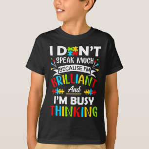 Jag talar inte så briljant Autism Autistic Boys G T Shirt