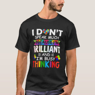Jag talar inte så briljant Autism Autistic Boys G T Shirt