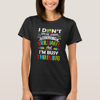 Jag talar inte så briljant Autism Autistic Boys G T Shirt