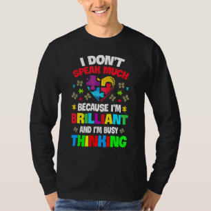 Jag talar inte så briljant Autism Autistic Boys G T Shirt