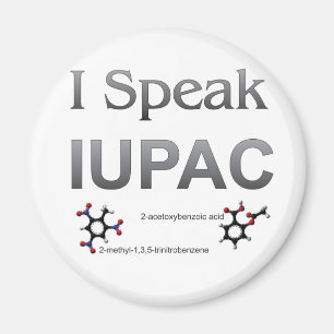 Jag talar IUPAC-keminomenklatur Magnet