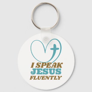 Jag talar Jesus flytande Nyckelring