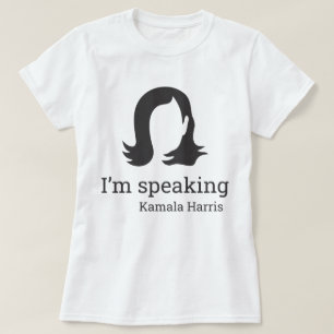 Jag talar Kamala Harris Black and White T Shirt