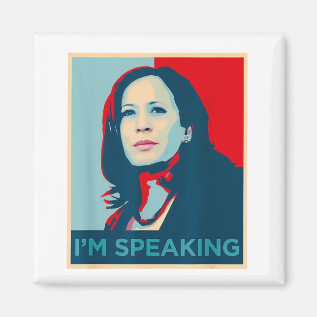 Jag talar Kamala Harris Magnet (Framsidan)